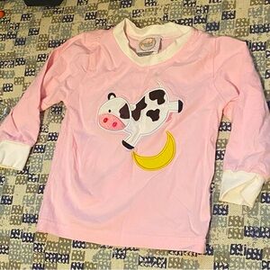 Smocked Polkadot NWOT 12m Cow jumps over the moon